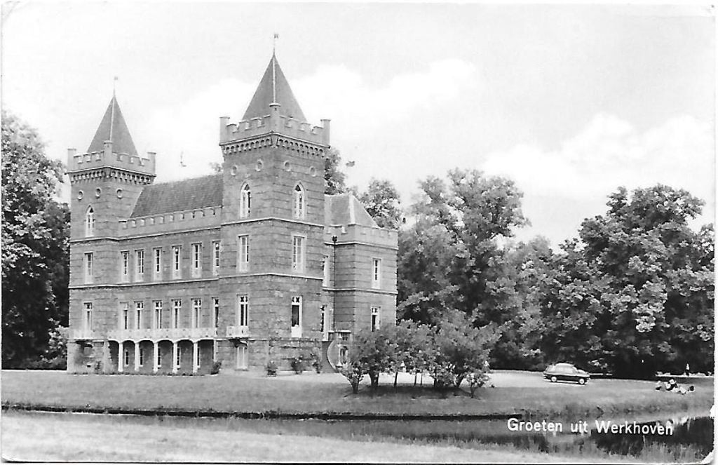 Werkhoven oude gelopen ansichtkaart ( a1938 ), Verzamelen, Ophalen of Verzenden, 1960 tot 1980, Gelopen