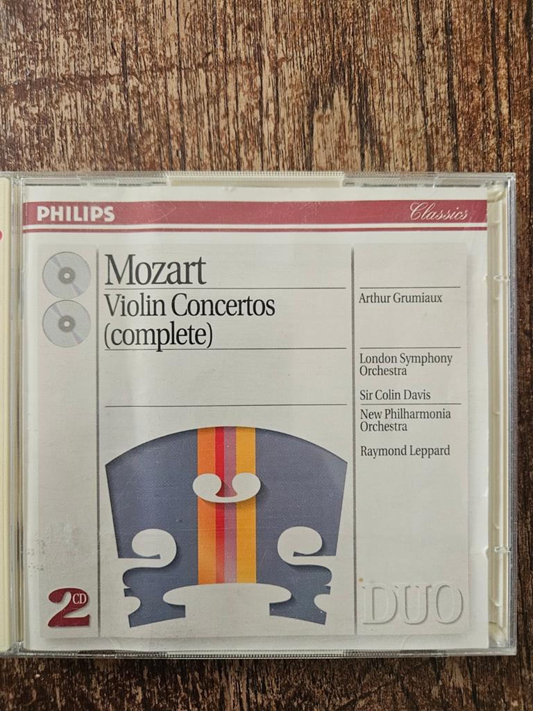 Mozart: Complete Vioolconcerten - Arthur Grumiaux (2CD), Cd's en Dvd's, Cd's | Klassiek, Gebruikt, Boxset, Ophalen of Verzenden