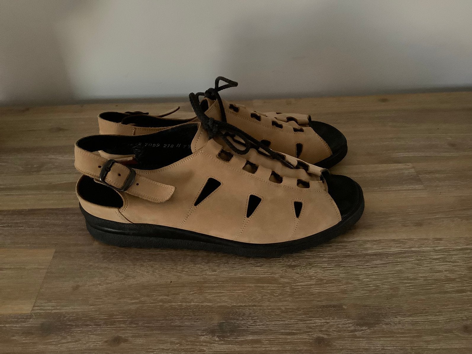 Durea sandalen maat 41 K, Bruin, Zo goed als nieuw, Sandalen of Muiltjes, Ophalen of Verzenden
