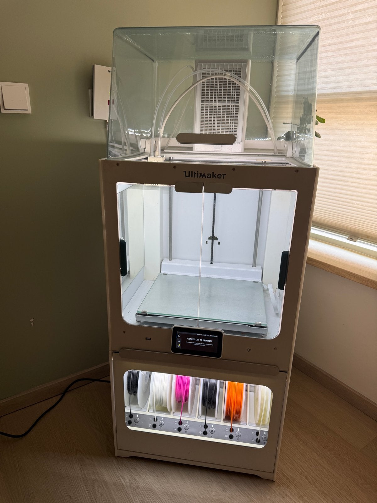 Ultimaker S5 PRO Bundel -met Material Station en Air Manager, Computers en Software, 3D Printers, Ophalen, Gebruikt, Filament