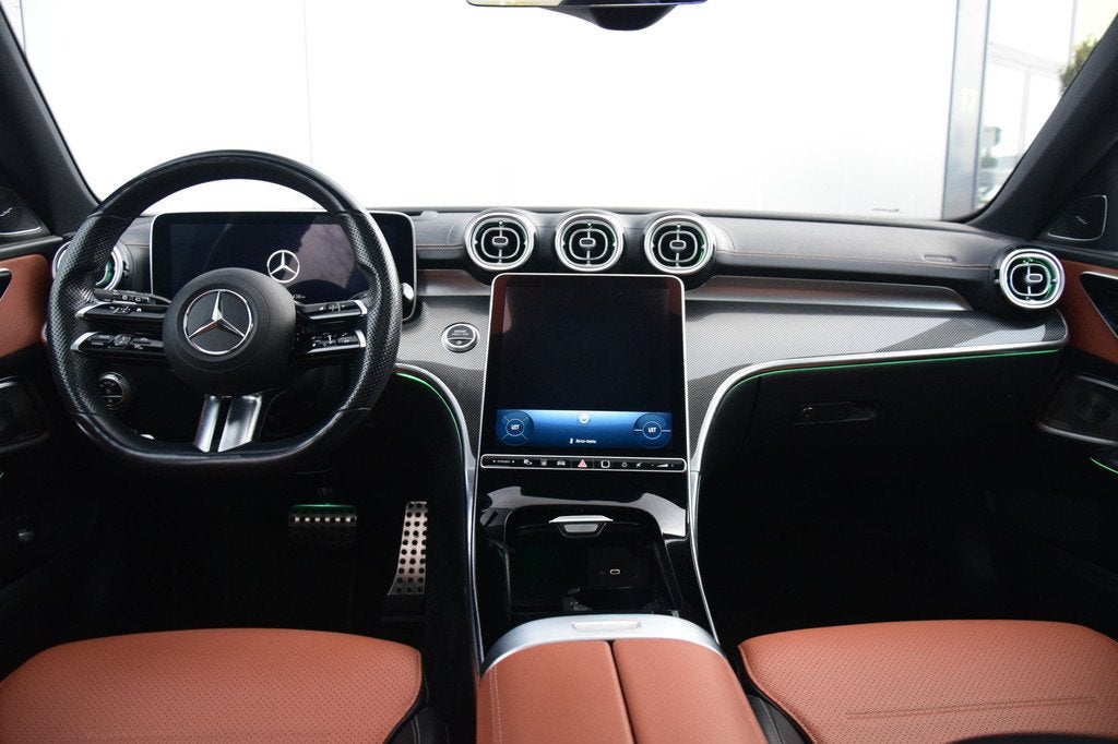 Mercedes-Benz C-Klasse Estate 300 d AMG Line Pano/Dak HU Bur, Auto's, Mercedes-Benz, Automaat, Achterwielaandrijving, Euro 6, Automatische klimaatregeling