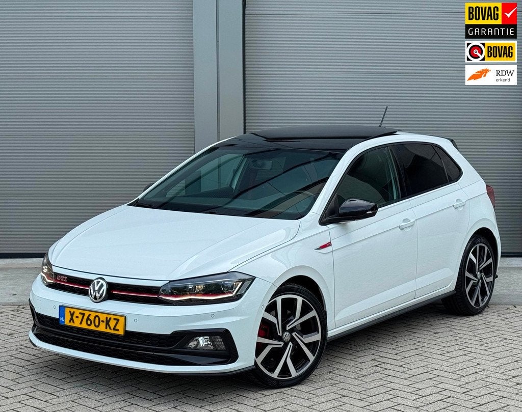 Volkswagen Polo 2.0 TSI GTI 2019 AUT Wit PANO|CAMERA|VIRTUAL, Auto's, Volkswagen, Automatische klimaatregeling, Gebruikt, Euro 6