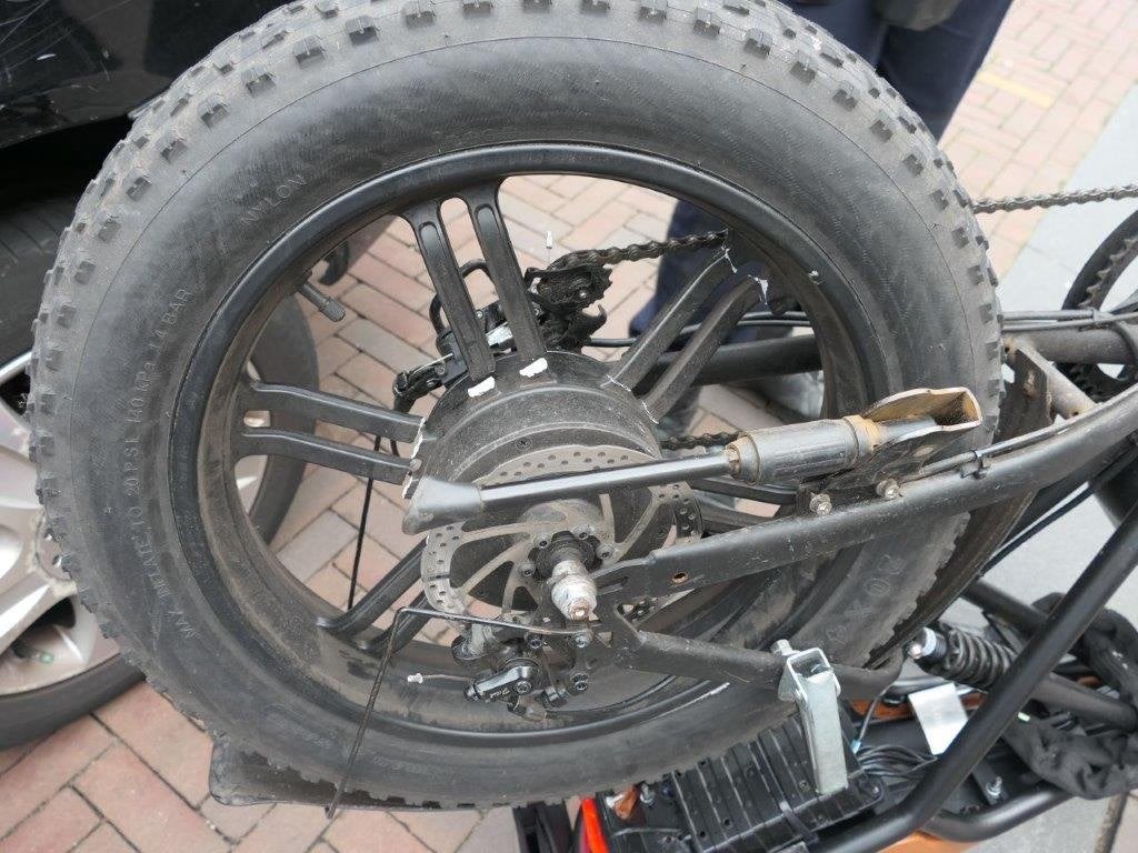 Fatbike achterwiel, Fietsen en Brommers, Fietsonderdelen, Ophalen of Verzenden, Gebruikt, Fatbike, Motor