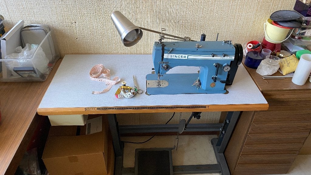 Singer Industriële naaimachine, Hobby en Vrije tijd, Naaimachines en Toebehoren, Ophalen, Gebruikt, Singer, Naaimachine