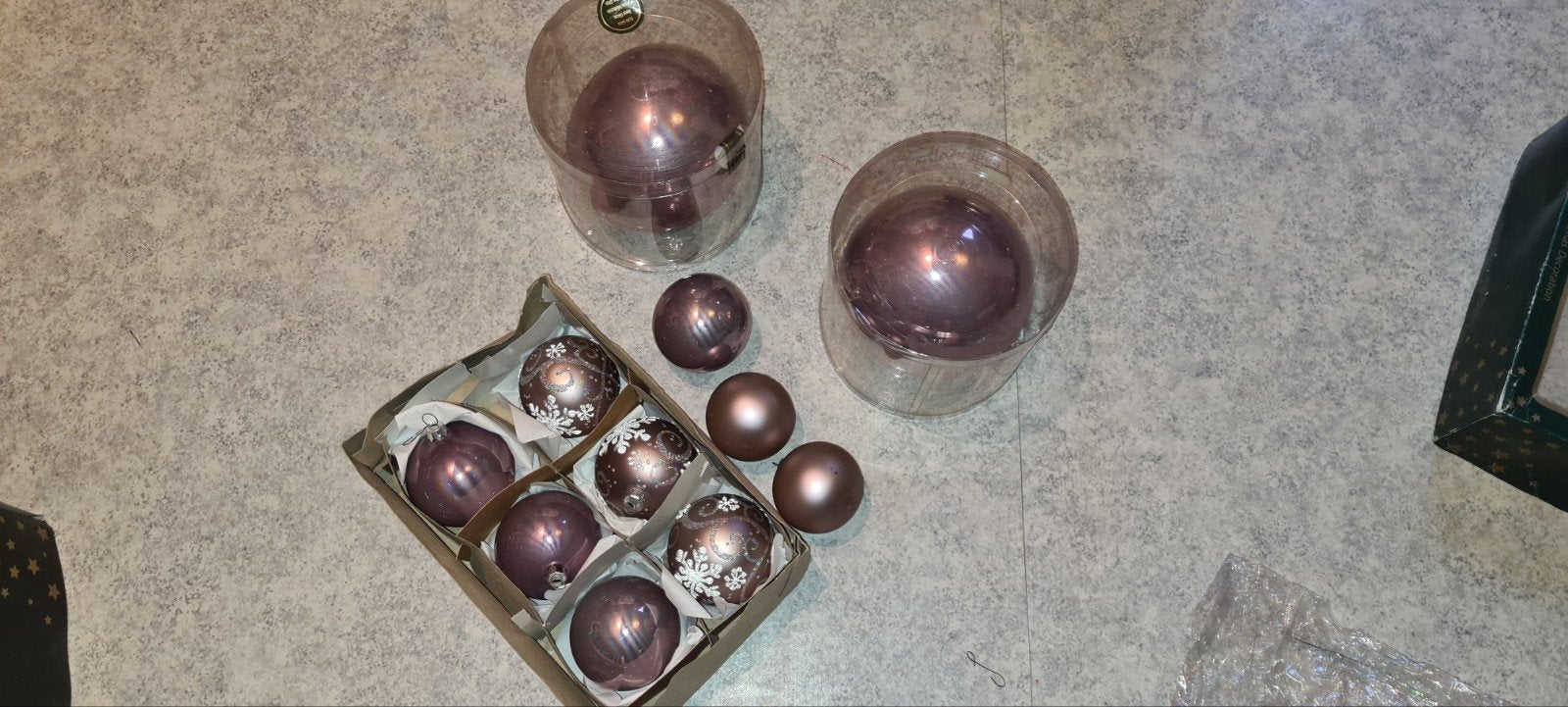 diverse zilver, lila, witte kerst ballen & slingers, Diversen, Ophalen