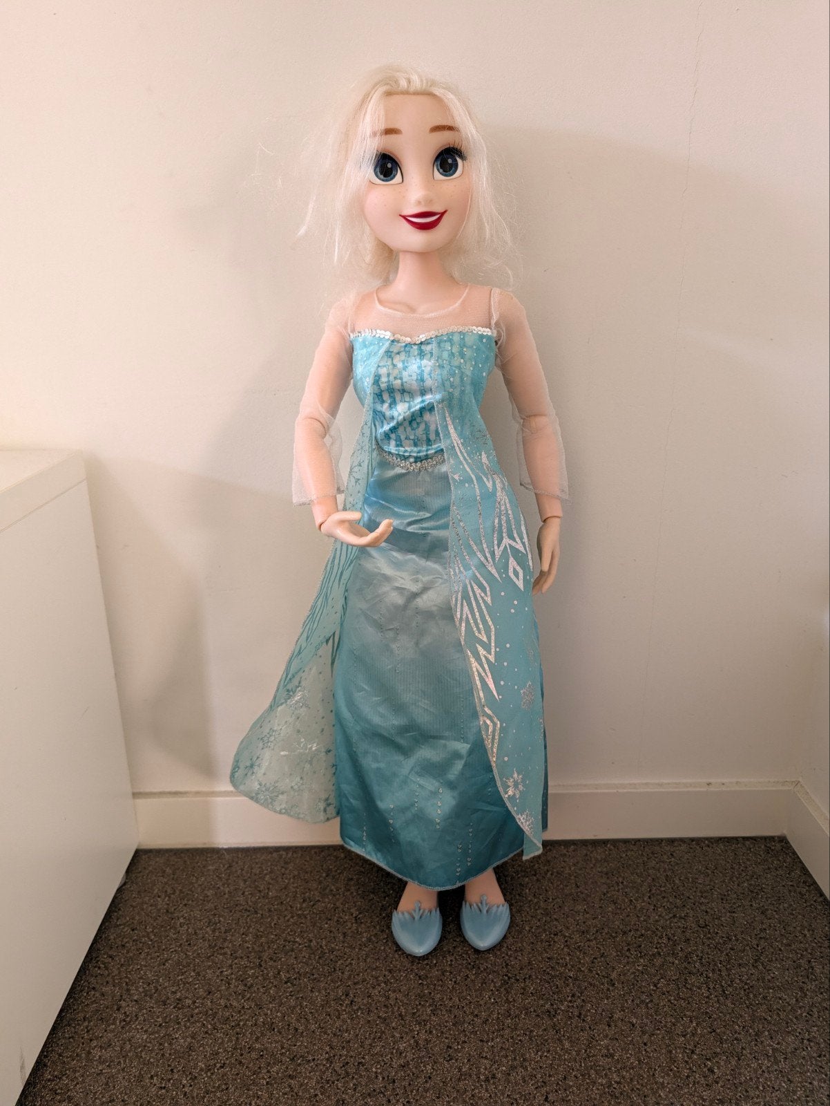 Disney Frozen Elsa pop 80cm, Ophalen, Zo goed als nieuw, Overige typen