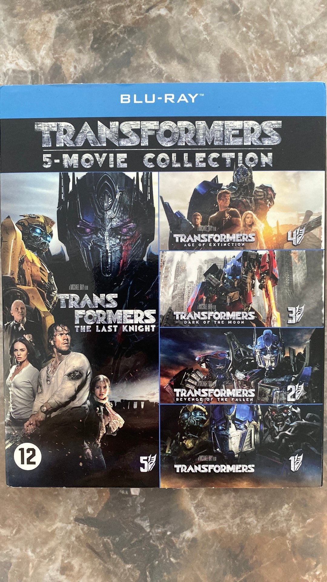 Transformers 1 2 3 4 5 blu ray NL versie box, Ophalen of Verzenden, Zo goed als nieuw