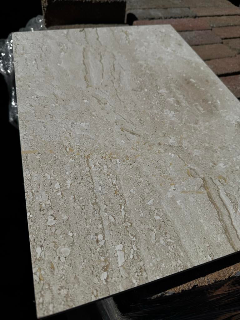 Restant Perlato Marmer Tegels - Nieuw (ca. 4m²), Ophalen, 60 cm of meer, Nieuw, Minder dan 5 m²