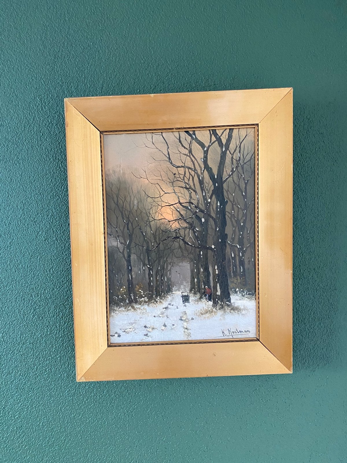 Klassiek schilderij, Antiek en Kunst, Kunst | Schilderijen | Klassiek, Ophalen, Overige stijlen, Doek, Olieverf