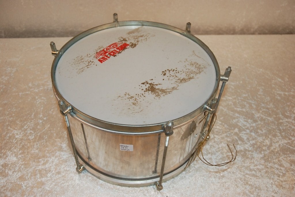 Samba snaredrum van alluminium  12x7 inch  <26261171>, Gebruikt, ., Drums of Percussie, Ophalen of Verzenden