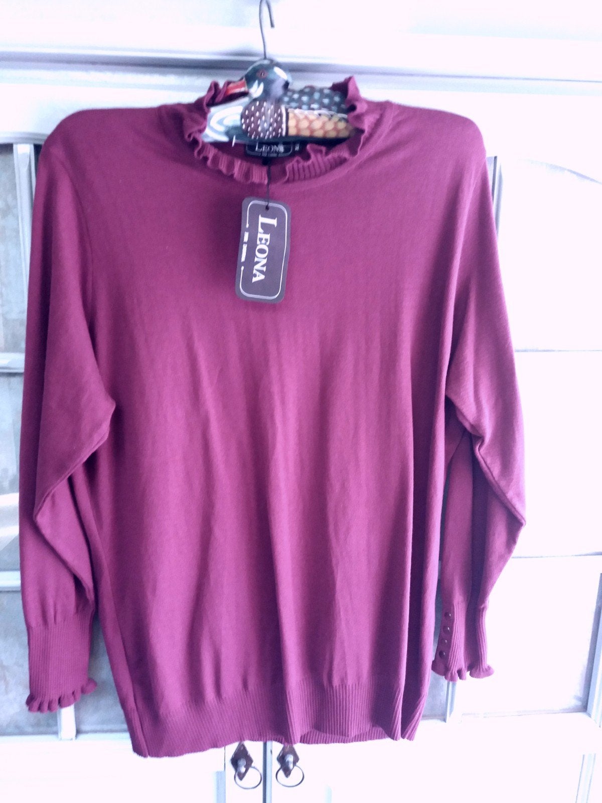 Mooie nieuwe paarse trui xl xxl Leona roezel, Kleding | Dames, Truien en Vesten, Verzenden, Paars, Maat 46/48 (XL) of groter, Nieuw