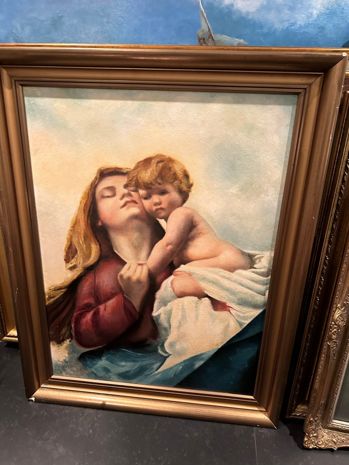 schilderijen in antieke lijsten olieverf kunst, Antiek en Kunst, Kunst | Schilderijen | Klassiek, Ophalen, Klassiek, Ingelijst