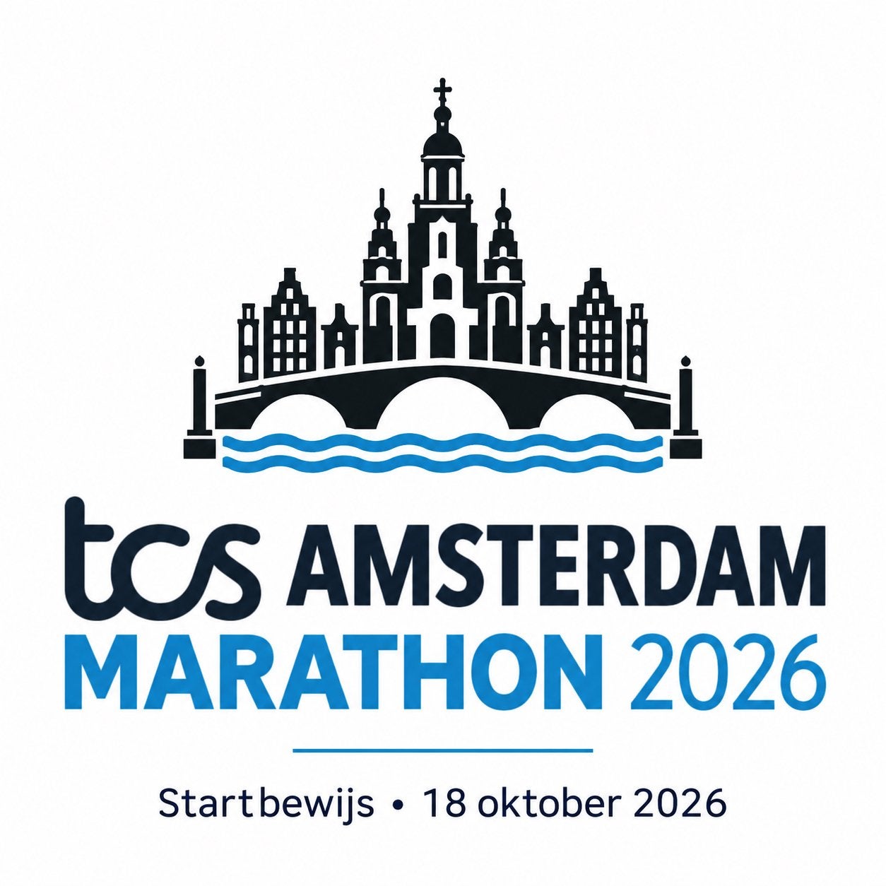 TCS Amsterdam Marathon 2026 startbewijs – Start Area A, Eén persoon, Oktober