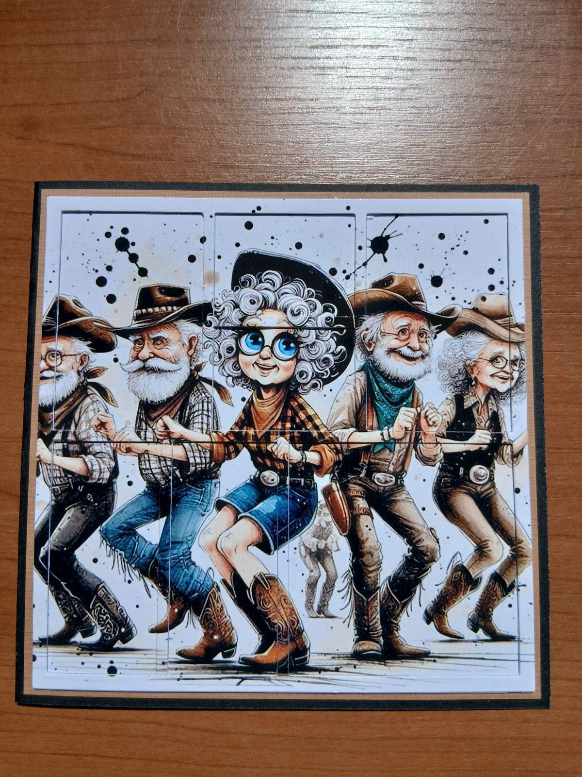 kaart country dans 64 = 1,75, Ophalen of Verzenden, Zo goed als nieuw, Overige thema's