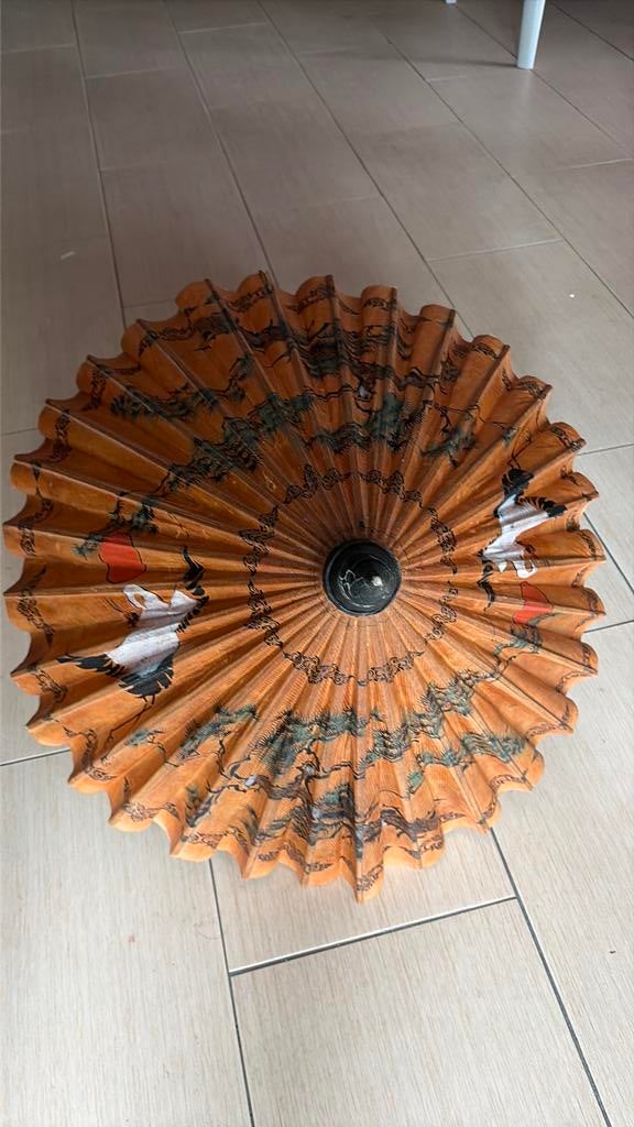 Papieren&houten parasol, Ophalen of Verzenden, Zo goed als nieuw