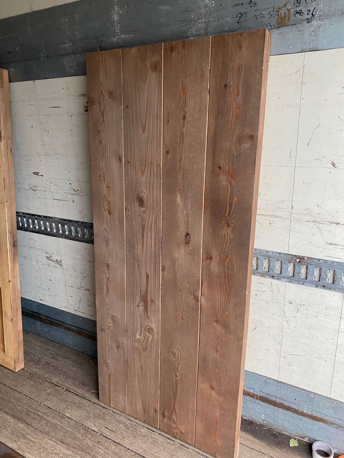 Steigerhout tafelblad, Ophalen, 200 cm of meer, 50 tot 100 cm, Zo goed als nieuw