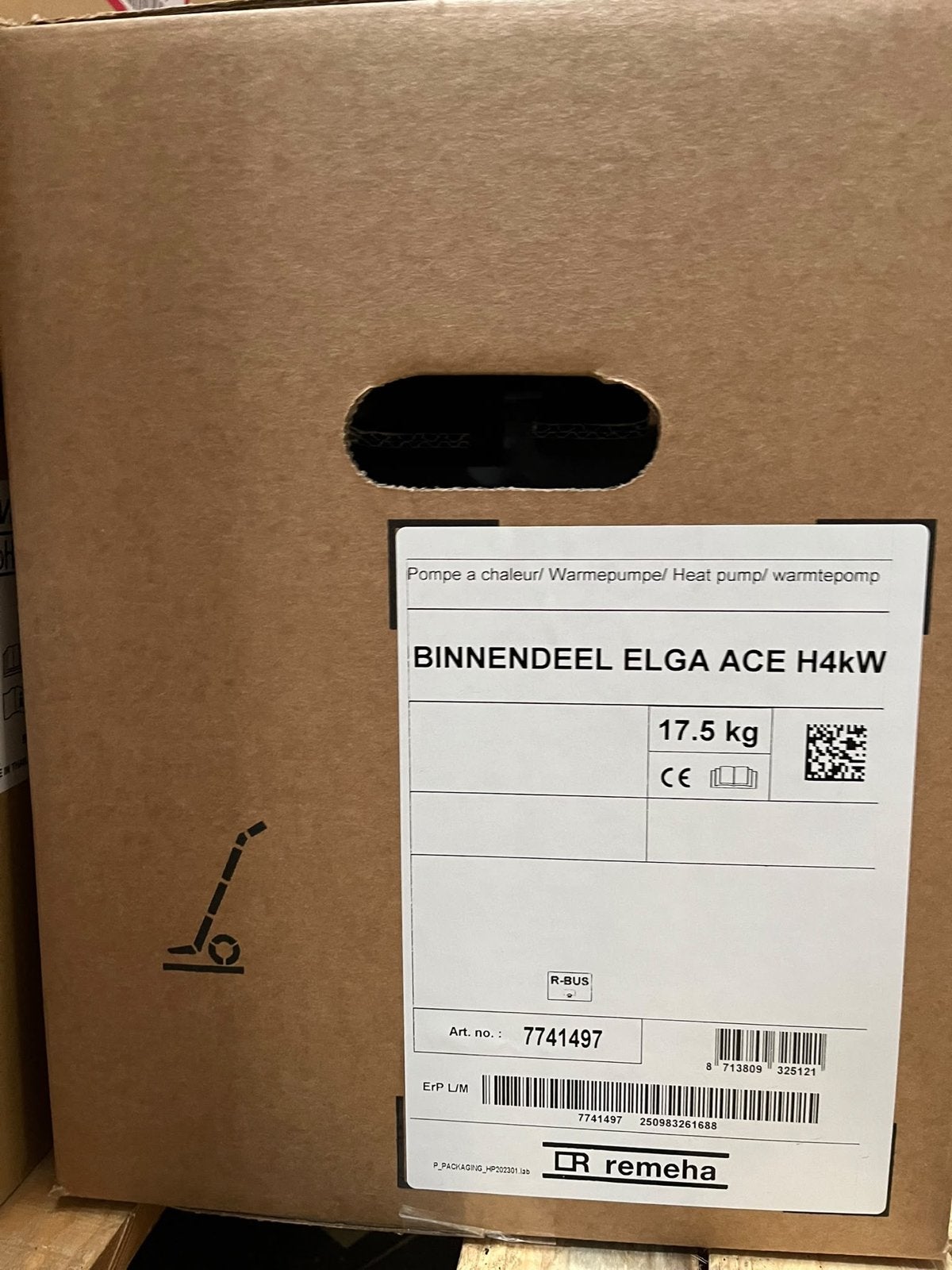 Remeha Elga Ace 4KW Warmtepomp, Ophalen of Verzenden, Nieuw, Overige typen