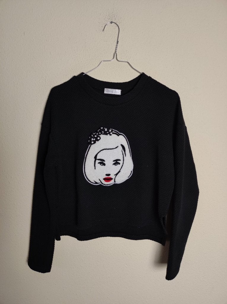 Crop trui zwart 36/S, Ophalen, Gedragen, Maat 36 (S), Zwart