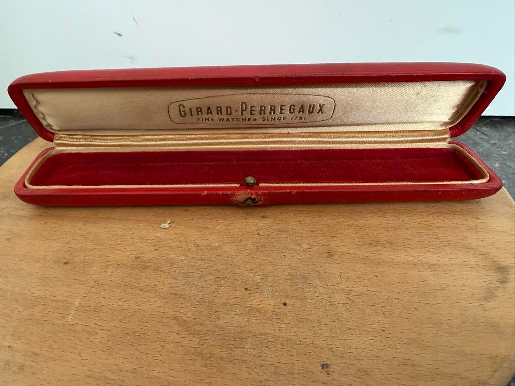 Origineel Girard Perregaux horloge etui / doosje (1950/1960), Verzenden, Staal, Overige merken, 1930 tot 1960