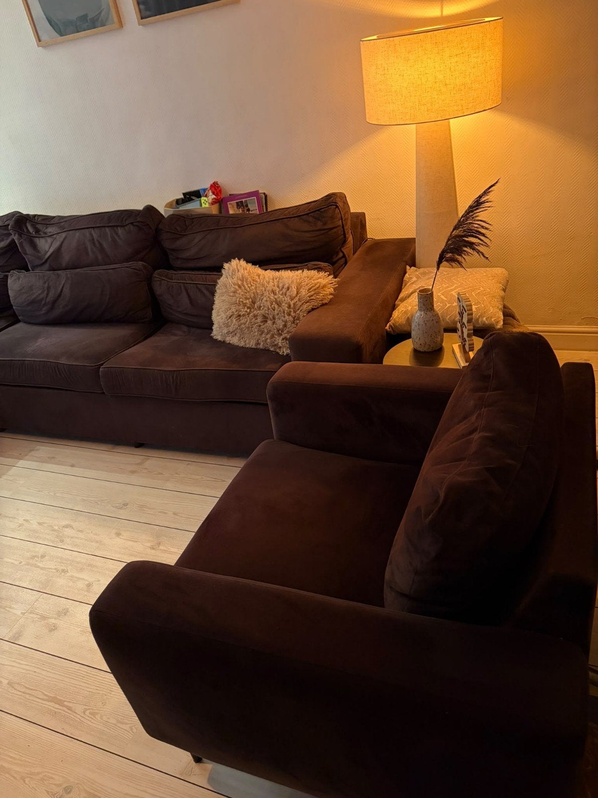 Comfortabele hoekbank met kleine beschadiging, Huis en Inrichting, Ophalen, Gebruikt, Hoekbank, 300 cm of meer