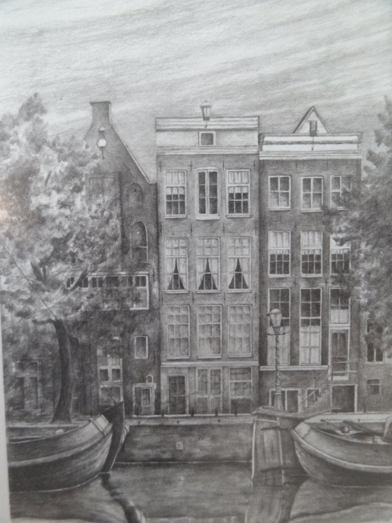 ets Anne Frankhuis Prinsengracht, Bart Reindersma 41-350, Stadsgezicht, Ingelijst, 1950 - 1999, Verzenden