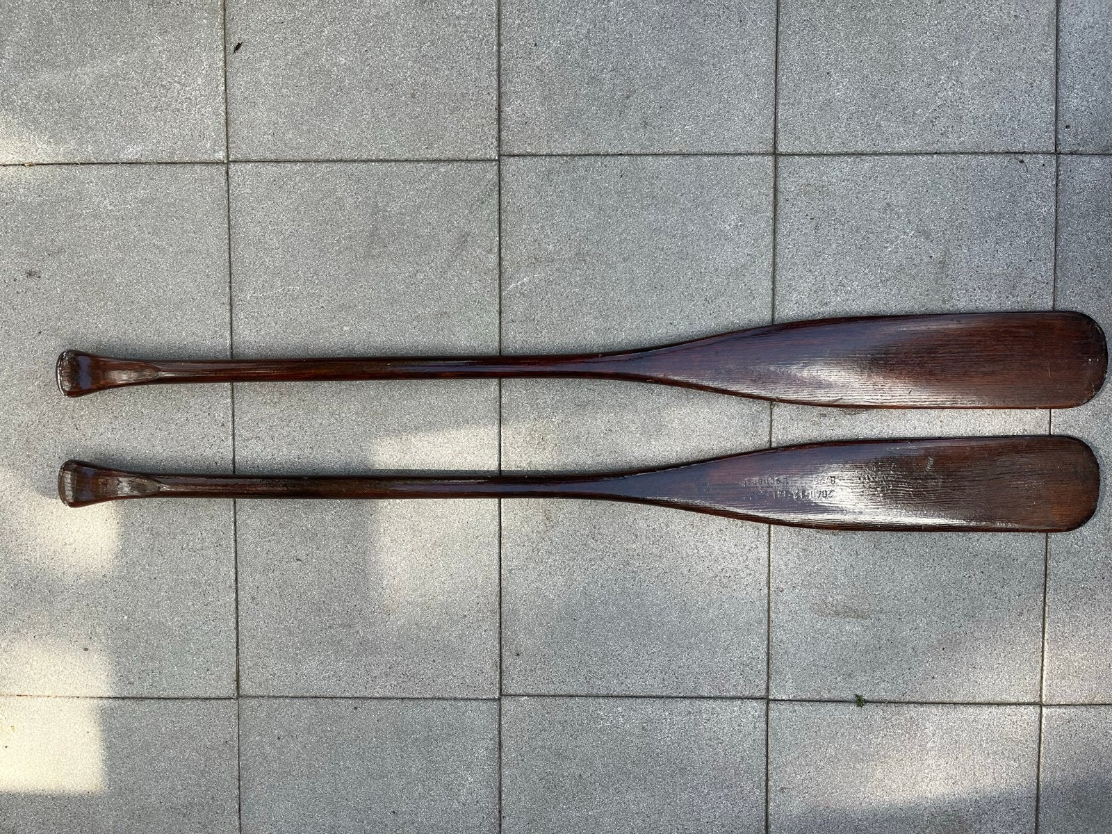 Houten (sier)peddels - Vintage roeispanen, Watersport en Boten, Ophalen, Gebruikt, Enkelbladige peddel