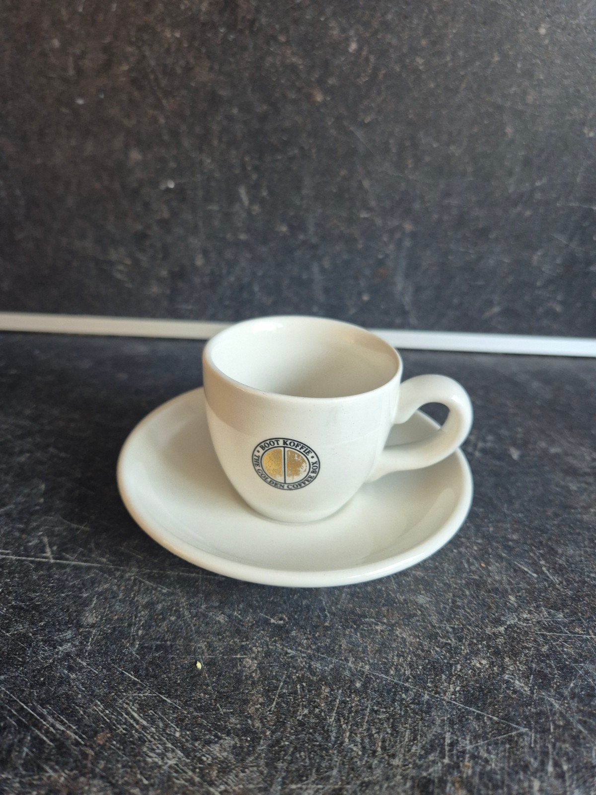 Dudson espresso mok met schalen, Ophalen of Verzenden, Porselein, Kop en/of schotel