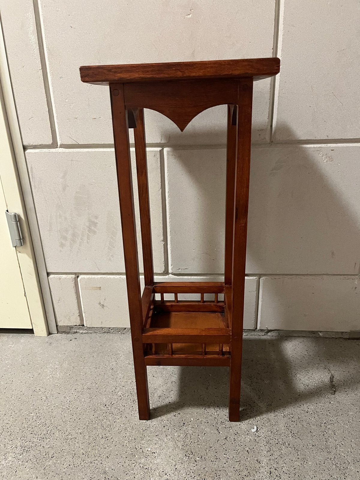 Vintage houten plantentafel/bijzettafel met plateau, Ophalen