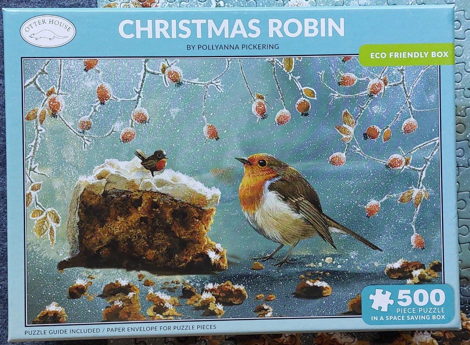 Otter House puzzel 500 stukjes Christmas Robin, Ophalen of Verzenden, 500 t/m 1500 stukjes, Zo goed als nieuw