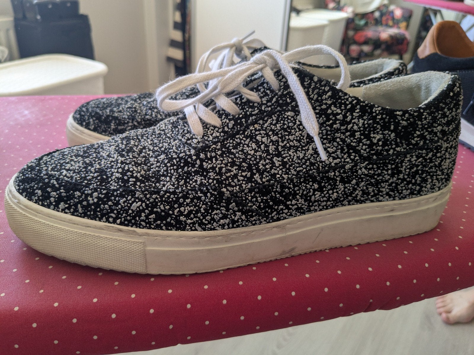 Mascolori sneakers zwart/wit, maat 44, Ophalen of Verzenden, Gedragen, Zwart