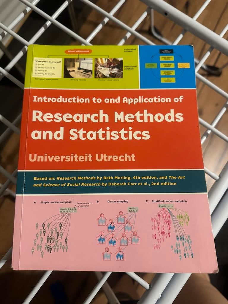 Statistiek boek voor Uu, Ophalen of Verzenden, Zo goed als nieuw