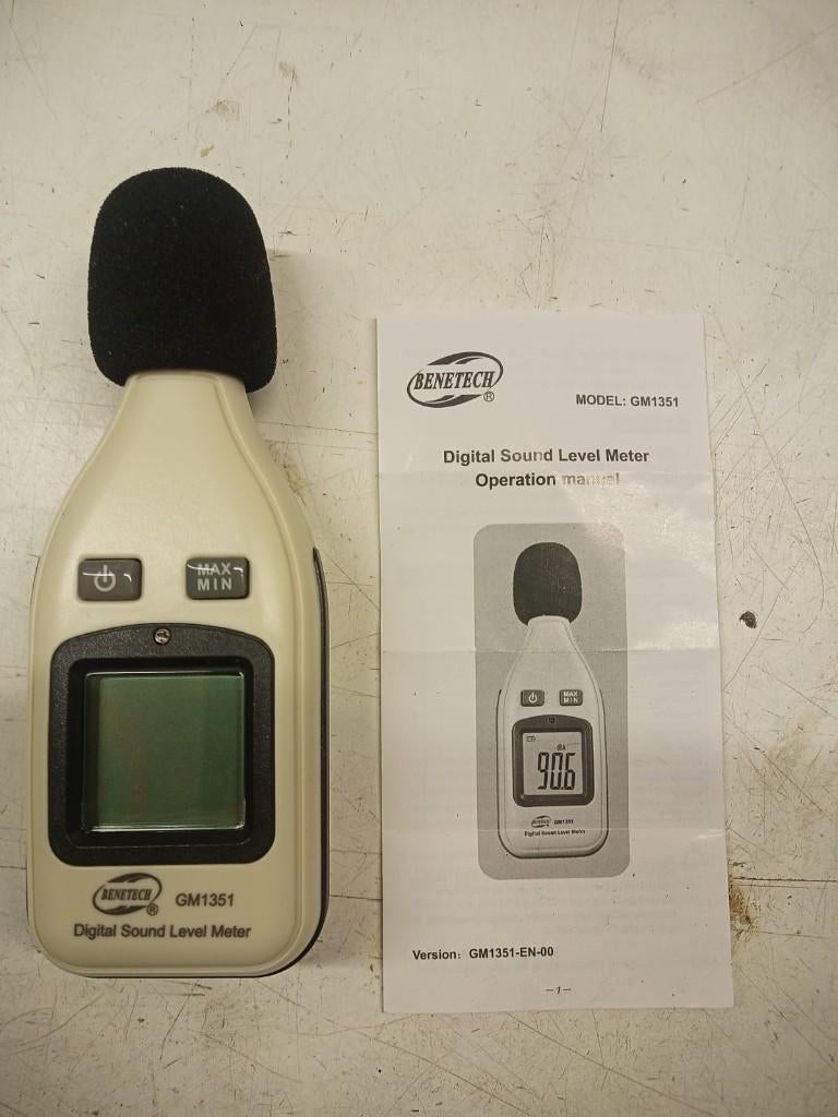 Benetecht Decibelmeter, Ophalen of Verzenden, Zo goed als nieuw