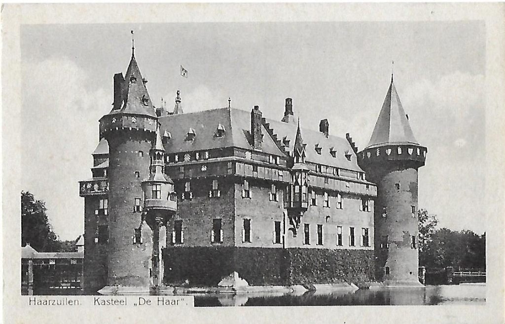 Haarzuilen kasteel de haar oude ansichtkaart ( 9520 ), Ophalen of Verzenden, 1940 tot 1960, Ongelopen, Utrecht