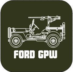 ww2 Ford GPW, Verzamelen, Militaria | Tweede Wereldoorlog, Landmacht, Embleem of Badge, Overige gebieden, Ophalen of Verzenden