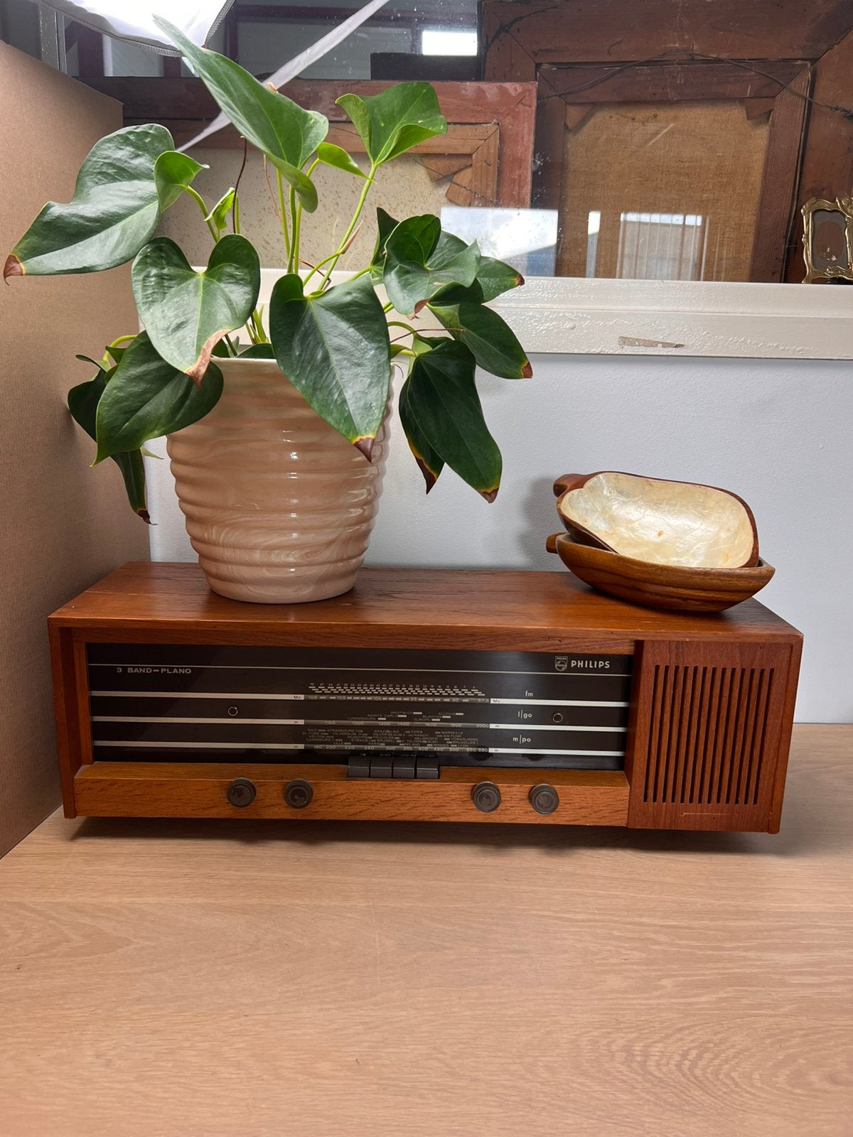 Werkende Philips 22RB463 Radio (1972) - Mid Century, Audio, Tv en Foto, Radio's, Zo goed als nieuw, D, Ophalen, D