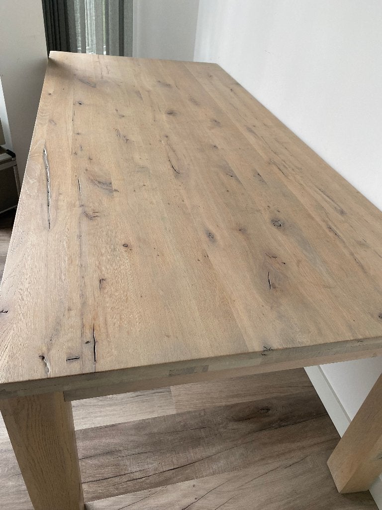 Eetkamertafel, Ophalen, Eikenhout, 50 tot 100 cm, Zo goed als nieuw