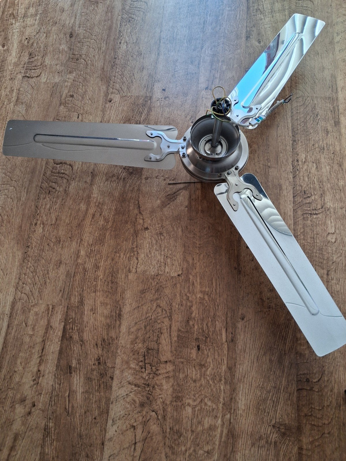 Te Koop:  AEG plafond ventilator rvs, Ophalen, Gebruikt, Plafondventilator