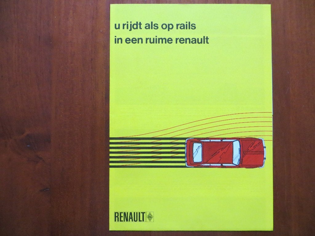 Renault modellenoverzicht 1971 (jan. 1971), Ophalen of Verzenden, Nieuw, Renault