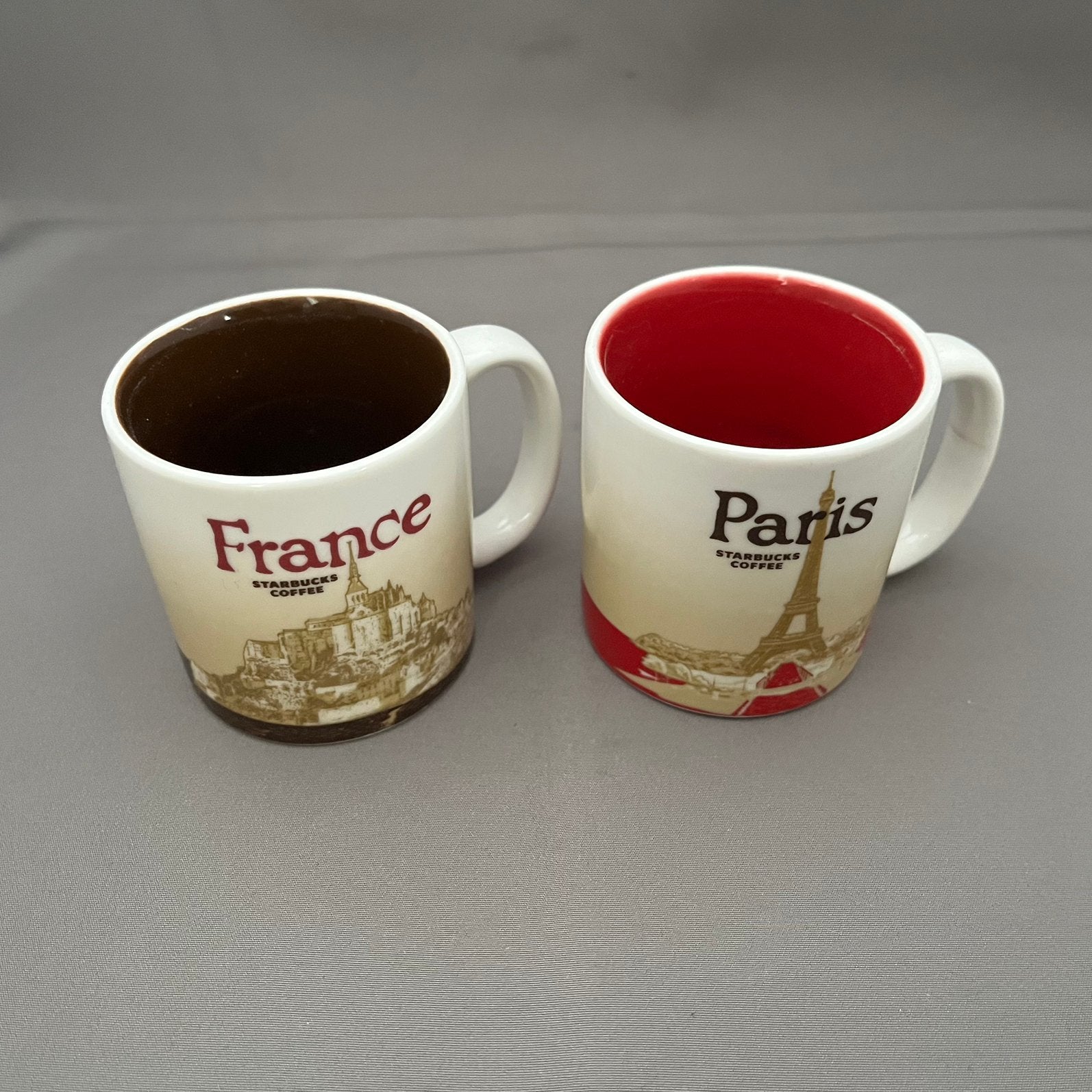 Starbucks Collector Series espresso kopjes Frankrijk Parijs, Ophalen of Verzenden, Zo goed als nieuw, Overige stijlen, Starbucks