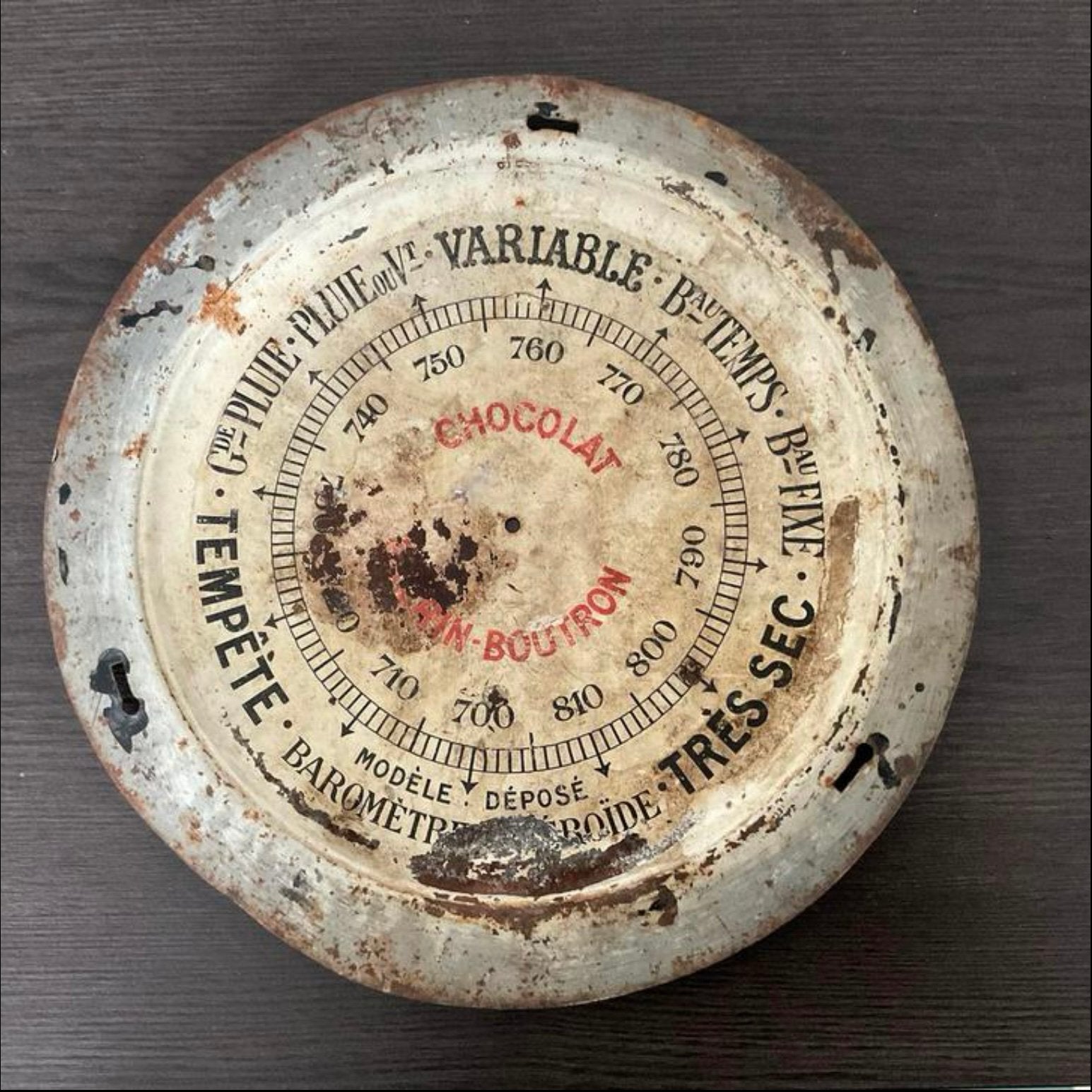 Barometer achterplaat *floor epe*, Antiek en Kunst, Ophalen of Verzenden