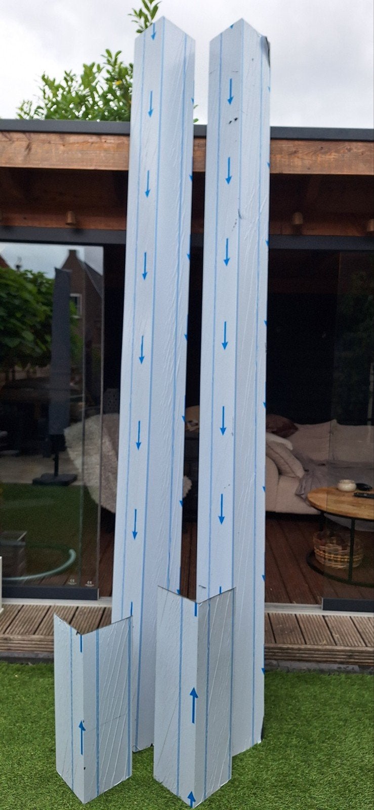 nokstukken 3mtr, antraciet, Nieuw, Metaal, Grijs, Ophalen
