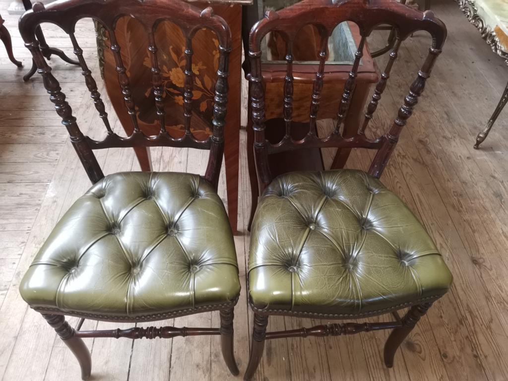 Set van 2 Chesterfield klassieke stoelen, Ophalen of Verzenden