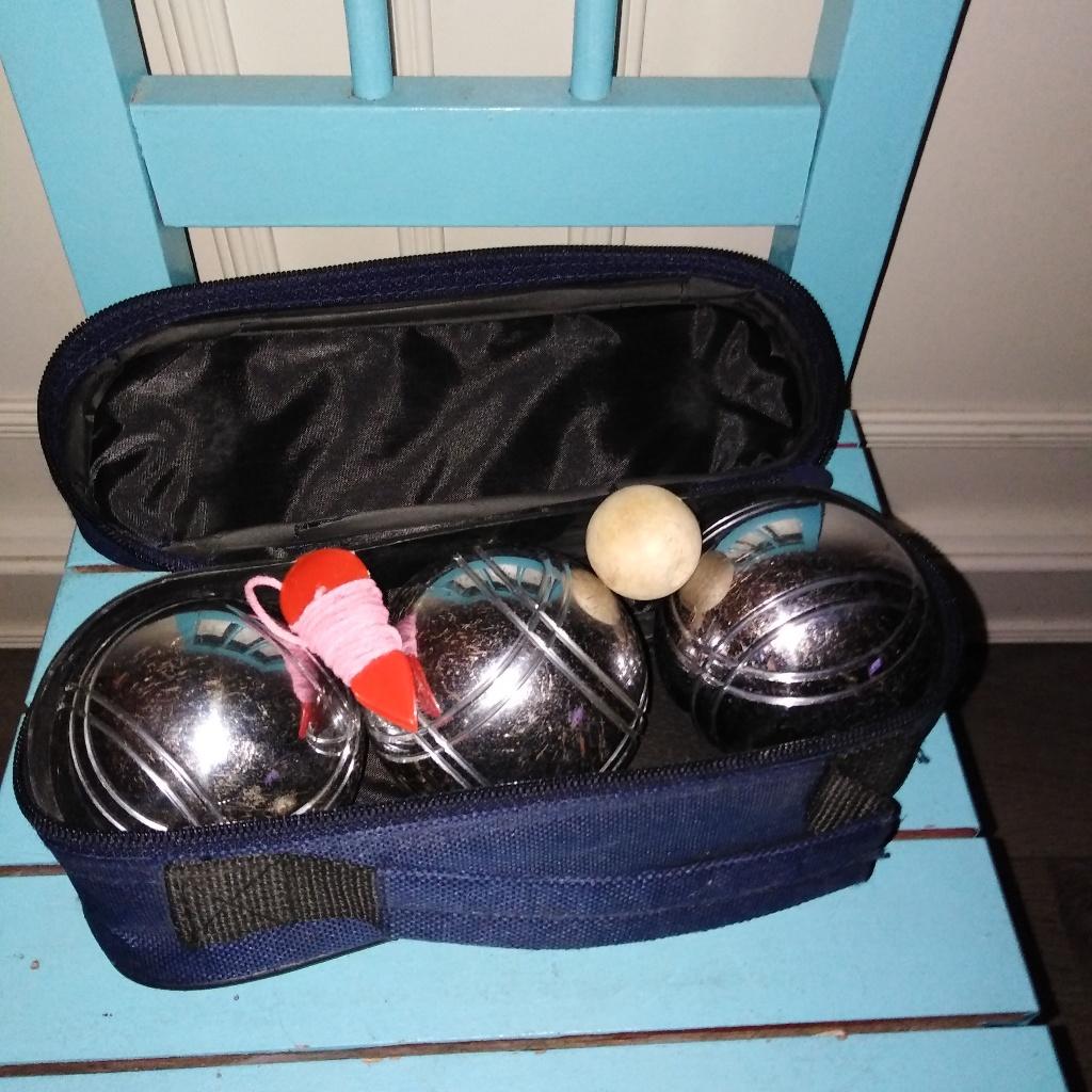 Jeu de boules ballen 3 stuks gebruikt dag van de Verpleging, Ophalen, Gebruikt