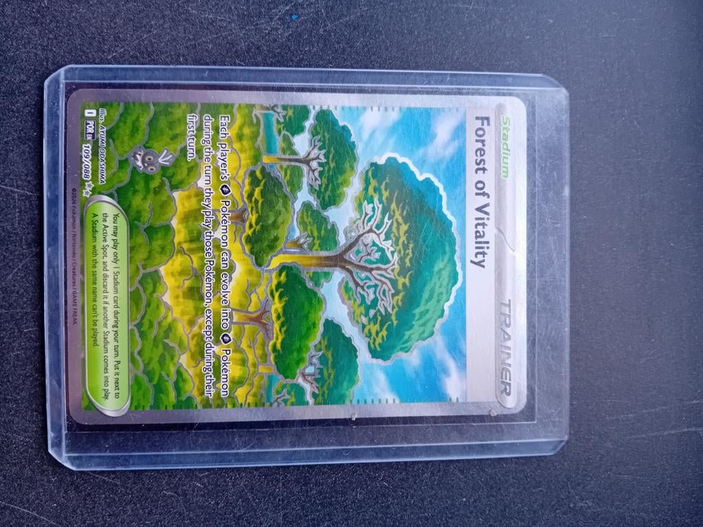 Pokémon TCG: Forest of Vitality Trainer Kaart, Ophalen of Verzenden, Zo goed als nieuw, Losse kaart