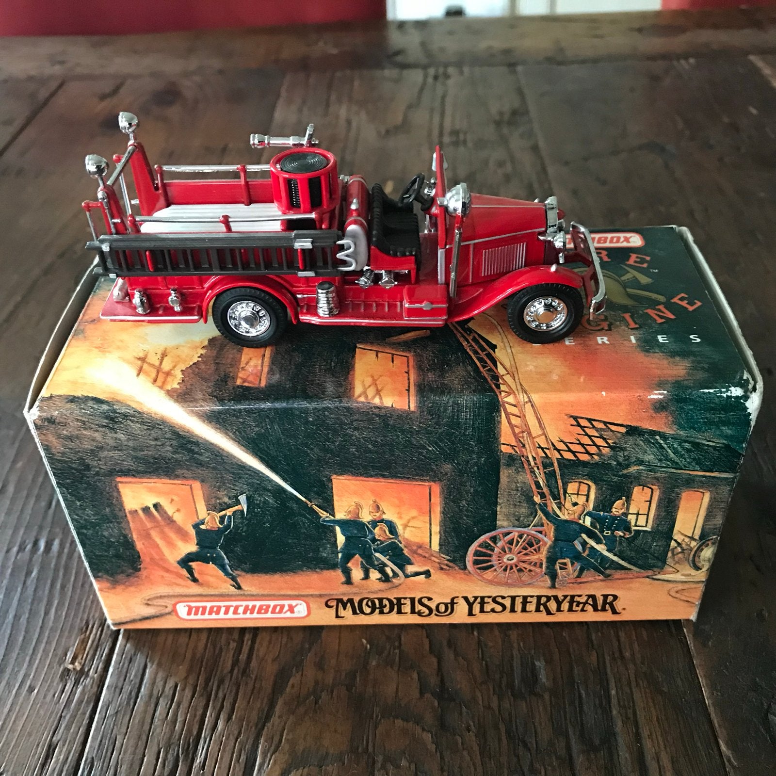 Matchbox Models of Yesteryear Brandweerauto (1993), Ophalen of Verzenden, Zo goed als nieuw
