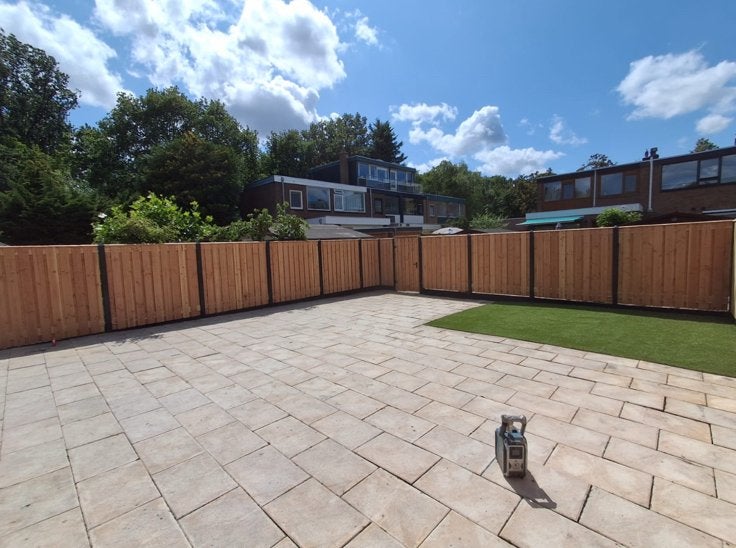 SNEL OPHALENBeige betonnen tuintegels 40x60 cm – op te halen, Ophalen, Zo goed als nieuw, Beton, Terrastegels