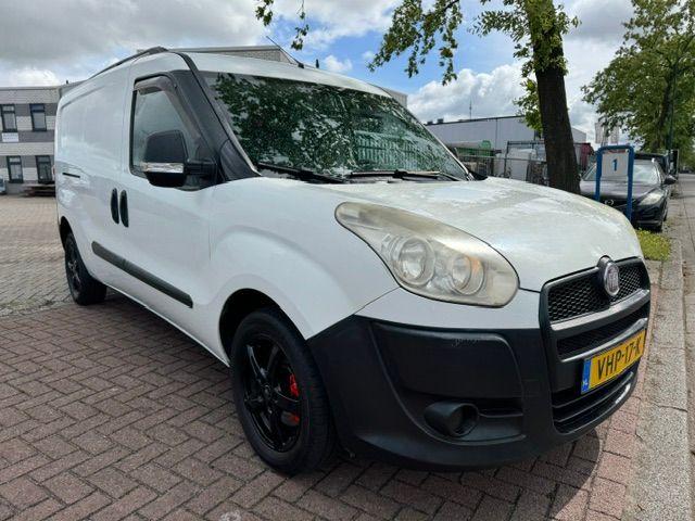 Fiat Doblò Cargo 1.4 Maxi Benzine Schuifdeur Marge Auto, Voorwielaandrijving, Stof, Gebruikt, Zwart