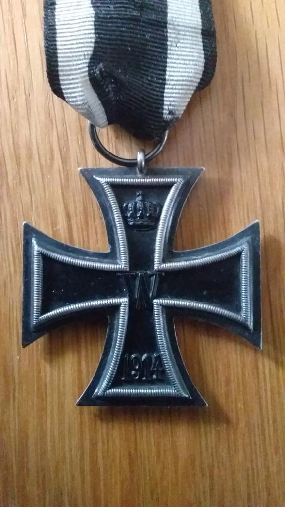 WW1 ijzeren kruis 2 klasse., Ophalen of Verzenden, Overige soorten, Duitsland, Lintje, Medaille of Wings