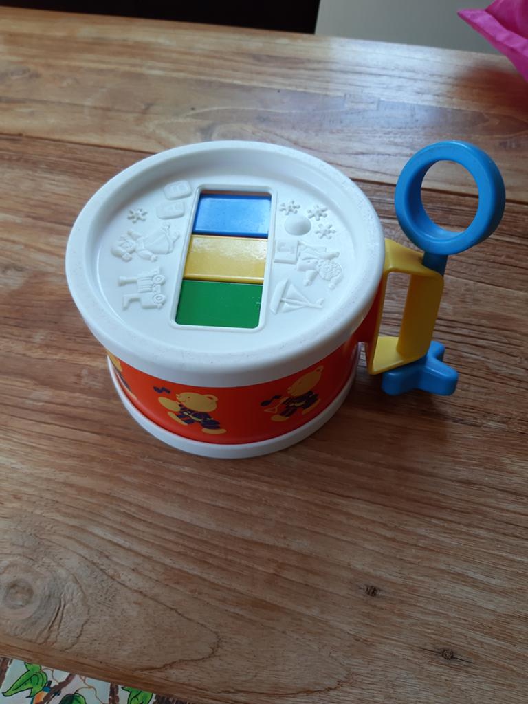 VINTAGE Fisher Price trommel/ xylofoon, Ophalen of Verzenden, Zo goed als nieuw, Speelset