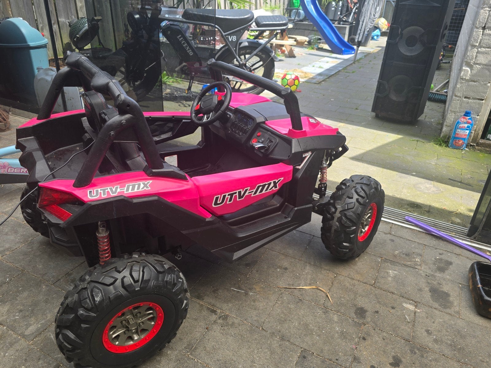 Electrische kinderjeep, Ophalen